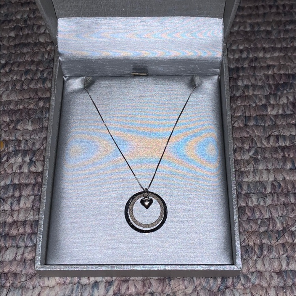 Silver heart necklace